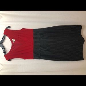 Merona size 8 red with black and gray houndstooth.